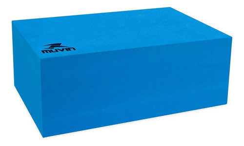 Bloco De Yoga Em Eva Muvin 22xm X 8cm X 15cm - Pilates Cor Azul