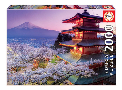Imagen 1 de 2 de Rompecabezas Educa Borras Monte Fuji, Japón 16775 de 2000 piezas