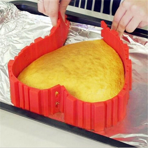 Moldes Pasteles Desmontables Silicon Rectangular Reposteria