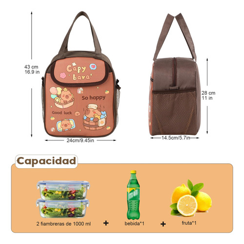 Lonchera Portátil Para Aislamiento Térmico Bolsa De Lonchera