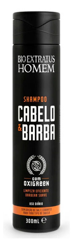 Shampoo Bio Extratus Homem Cabelo & Barba - 300ml