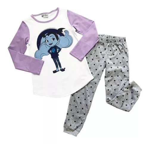ropa de dormir para niños mayores TDP Pijama Vampirina para niñas de 4 a 10 años manga larga 