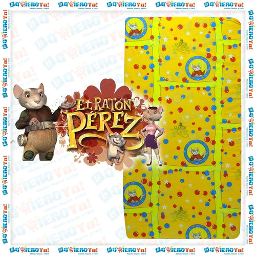 Colchón Infantil Suavestar 120x60 Cm Impermeable Ratón Pérez