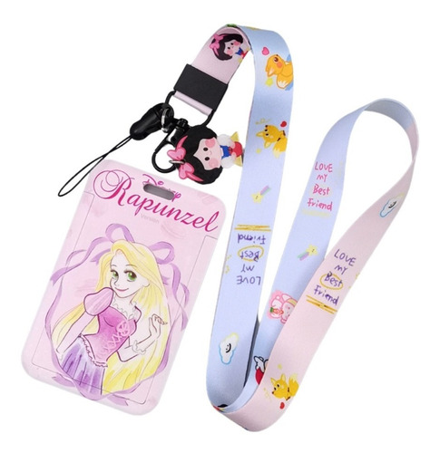 Portacredencial + Lanyard Rapunzel