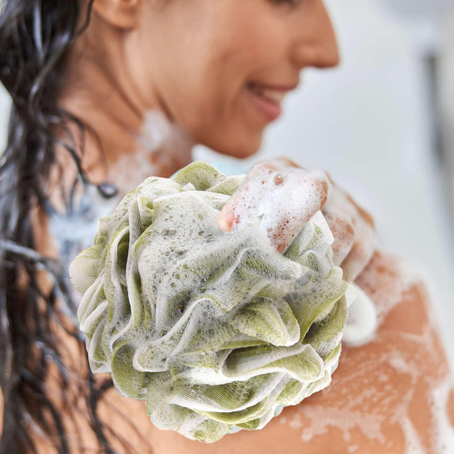 Btyms Esponjas Baño Ducha 4 Uds. Loofahs 60g Mesh Pouf Puff