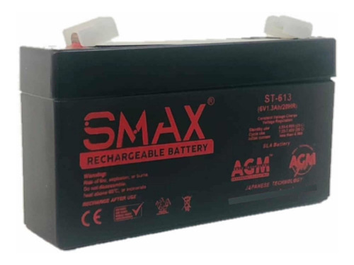 Batería Recargables 6v 1,2ah / 1,3ah Amp, Multi-proposito