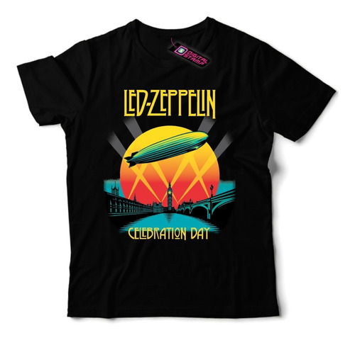 Remeras Led Zeppelin Celebration Day 5 Rock Digital Stamp