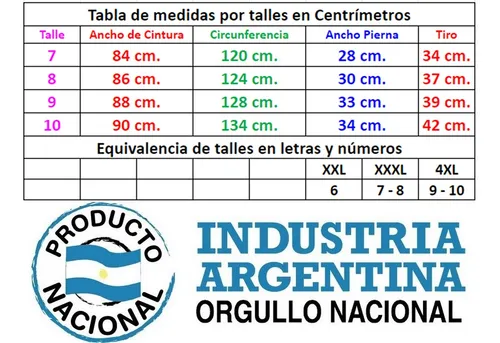 Talles bombachas sale