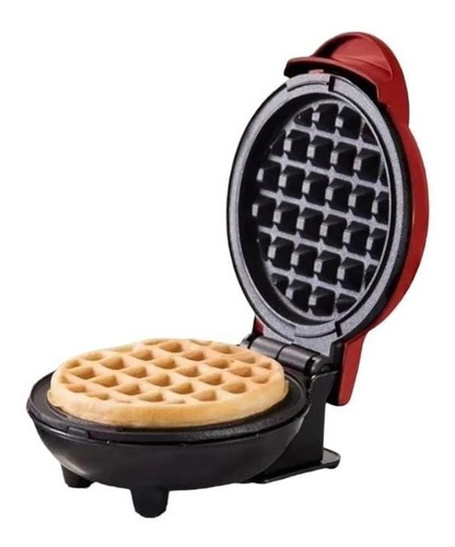 Mini Wafflera Redonda Repostería Waffles Fácil Y Rápido