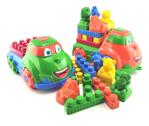 Caminhão Com Blocos Criativos - Para Bebês Acima De 1 Ano Cor Cores Diversas