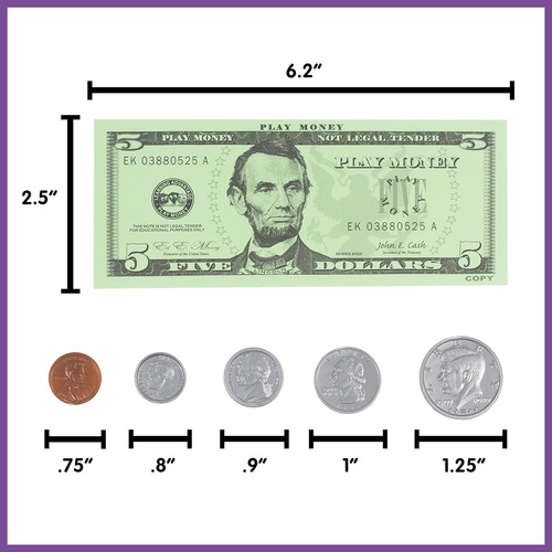 Learning Advantage Juego De Dinero - Billetes Y Monedas -...