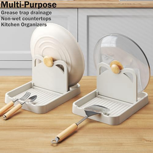 Soporte Para Cucharas U3 Con Soporte Para Tapa, Soporte Para