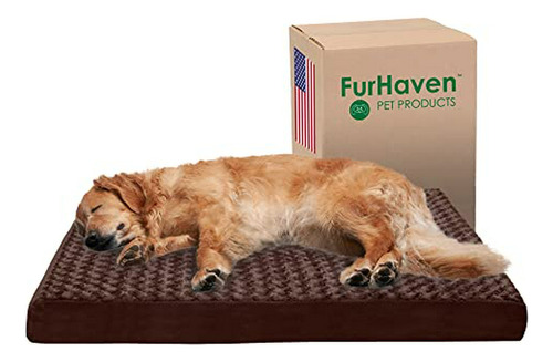 Perro De Mascota Furhaven Cama - Deluxe Ortopédica Estera De