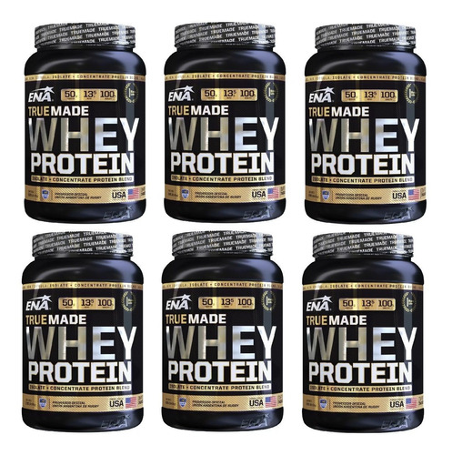 Whey Protein Proteina True Made X 1kg Ena X 6 Unidades