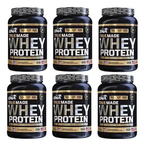  Whey Protein  Proteina True Made X 1kg Ena X 6 Unidades