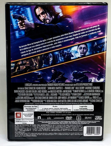 Imagem 7 de 8 de Dvd Trilogia John Wick - Keanu Reeves - Original Lacrado