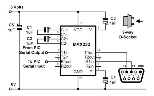 50 Pzs Circuito Max232 Max232cpe Maxim Rs232