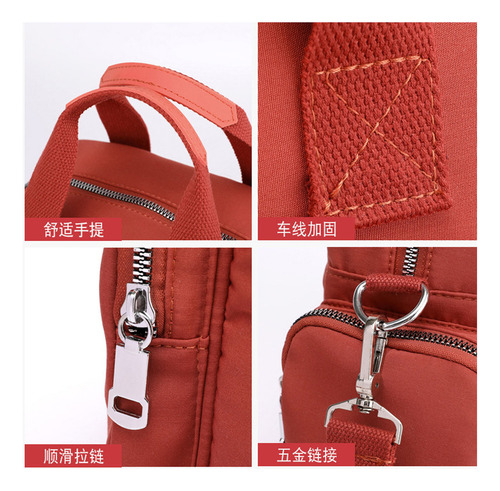 Bolsa De Moda Com Carregador Usb Portátil 2025 Cor Laranja
