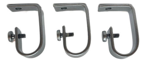 Kit X 3 Soporte Para Barral De 3/4  Techo Key Acero