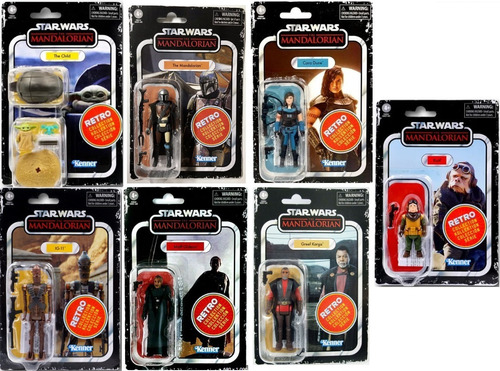 Star Wars Retro Collection Mandalorian Set 7 Figuras Kenner