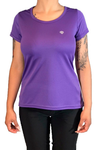 Team Gear Remera Running Mujer Tapac Violeta Ras