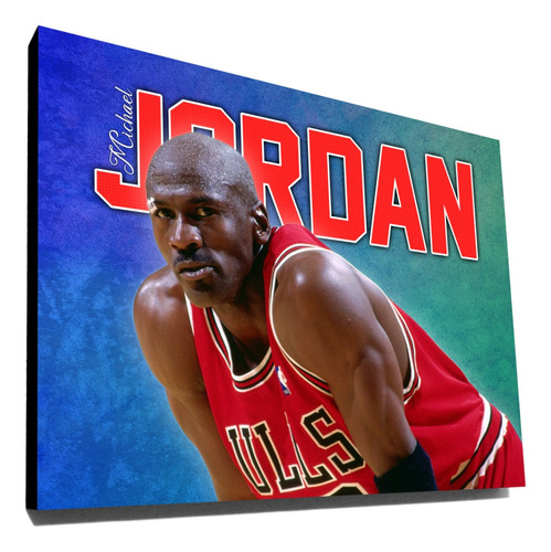 Cuadro Michael Jordan Chicago Bulls Basket 40x30 Cm
