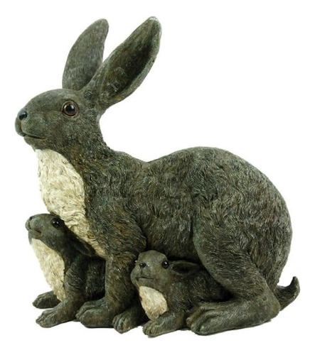 Michael Carr Designs 80064 Mama Rabbit And Family Estatua Al