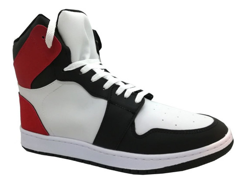 Imagen 2 de 9 de Zapatillas Botitas Cuero Pu, Urbanas, Informales