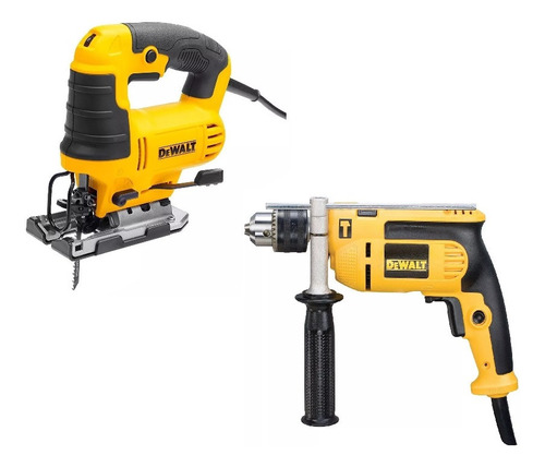 Set Dewalt Sierra Caladora Dwe300 Y Taladro Dwd024