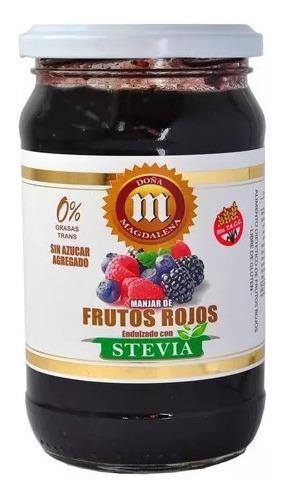 Mermelada Frutos Rojos Con Stevia - Dona Magdalena 400 G