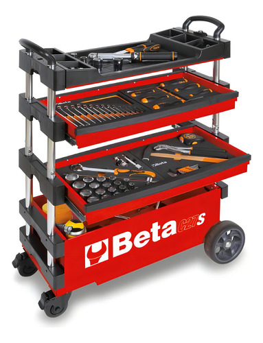 Carrinho De Ferramentas Rebatível 2 Gavetas C27s-r Beta