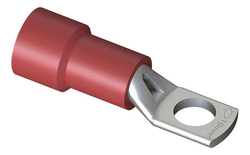 Terminal Olhal Tubular 10mm Tpt-10-8 M8 Intelli Kit C/ 100 Cor Vermelho