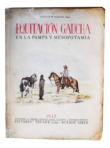 Equitacion Gaucha Saenz Marenco Primera Edicion Dedicado 
