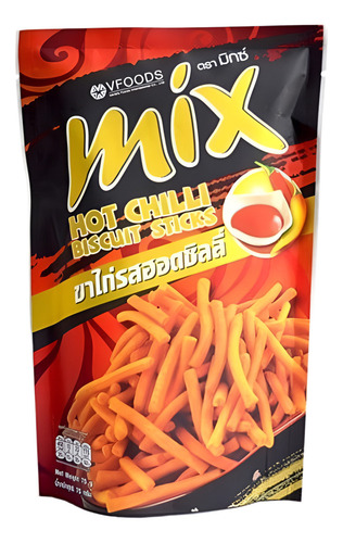 Snack Palitos Sabor Picante - Vfoods - 50g. Origen Tailandia