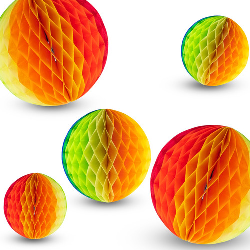 Papel Picado - Esfera  Multicolor Grande