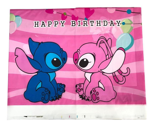 1 Mantel De Plastico Para Fiesta Con Tematica De Stitch  