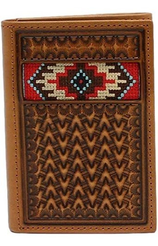 Ariat Men's Southwestern Inlay Trifold Wallet