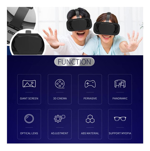 Vr Headset 3d Vr Óculos Universal Realidade Virtual Goggles