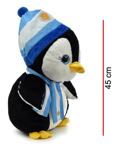 Peluche Pingüino Argentino 45cm- Orig. Phi Phi Toys