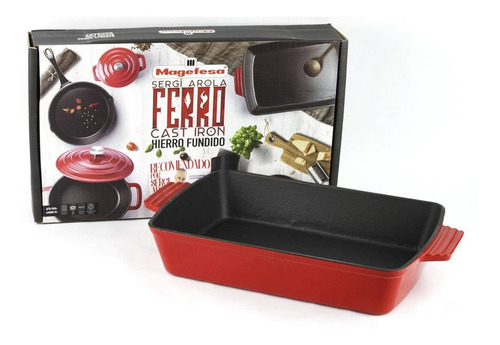 Imagen 3 de 3 de Magefesa Bandeja Hierro Fundido 34x24 Cm Ferro