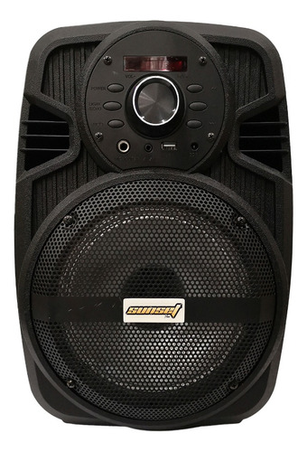 Bafle Activo Sunset Jps-0801 Para Karaoke Con Bluetooth Color Negro