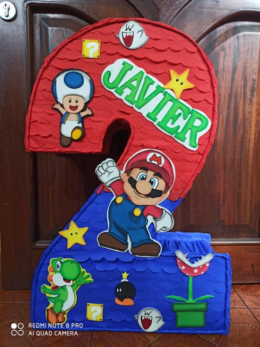 Piñata Mario Bross Número 2