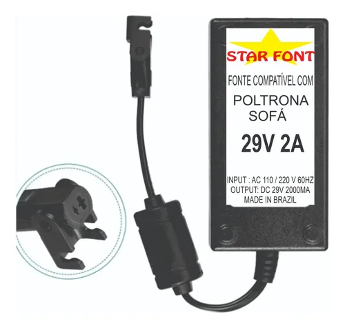 Alimentatore Per Poltrona Reclinabile 29V 2.0A | Adattatore Impermeabile Con Protezione Da Cortocircuito E Sovratemperatura