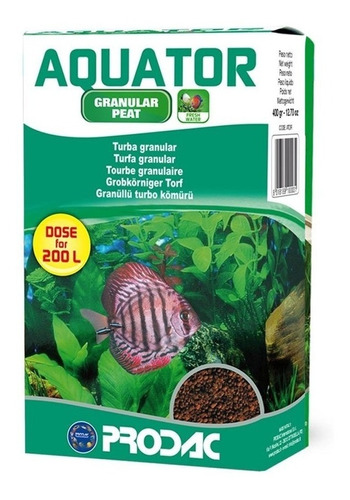 Aquator Prodac 400g Turba Granulada Acuario Filtración Peces