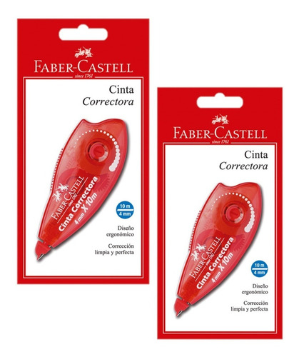 Cinta Correctora Bolsa Faber Castell X 2 Uds