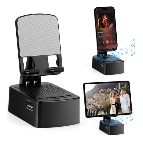 Audheid Soporte Para Telefono Celular Con Altavoz Bluetooth