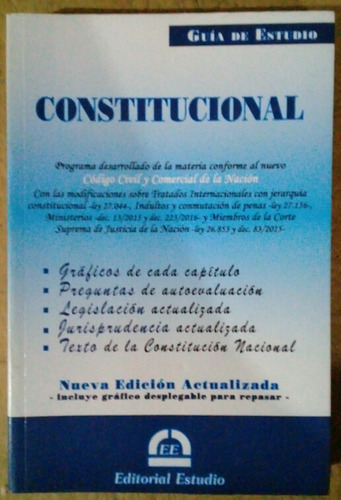 Guia De Estudio Derecho Constitucional 2016