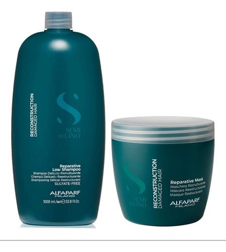 Alfaparf Reconstruccion Shampoo 1lt Y Reparative Mask 500ml