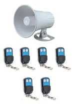 Comprar Alarma Vecinal Inalambrica 6 Controles Remoto Sirena 
