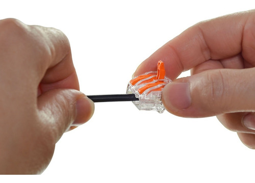 Imagem 5 de 7 de 10 Conector Elétrico Borne Emenda 5 Fios Tipo Wago 222-415